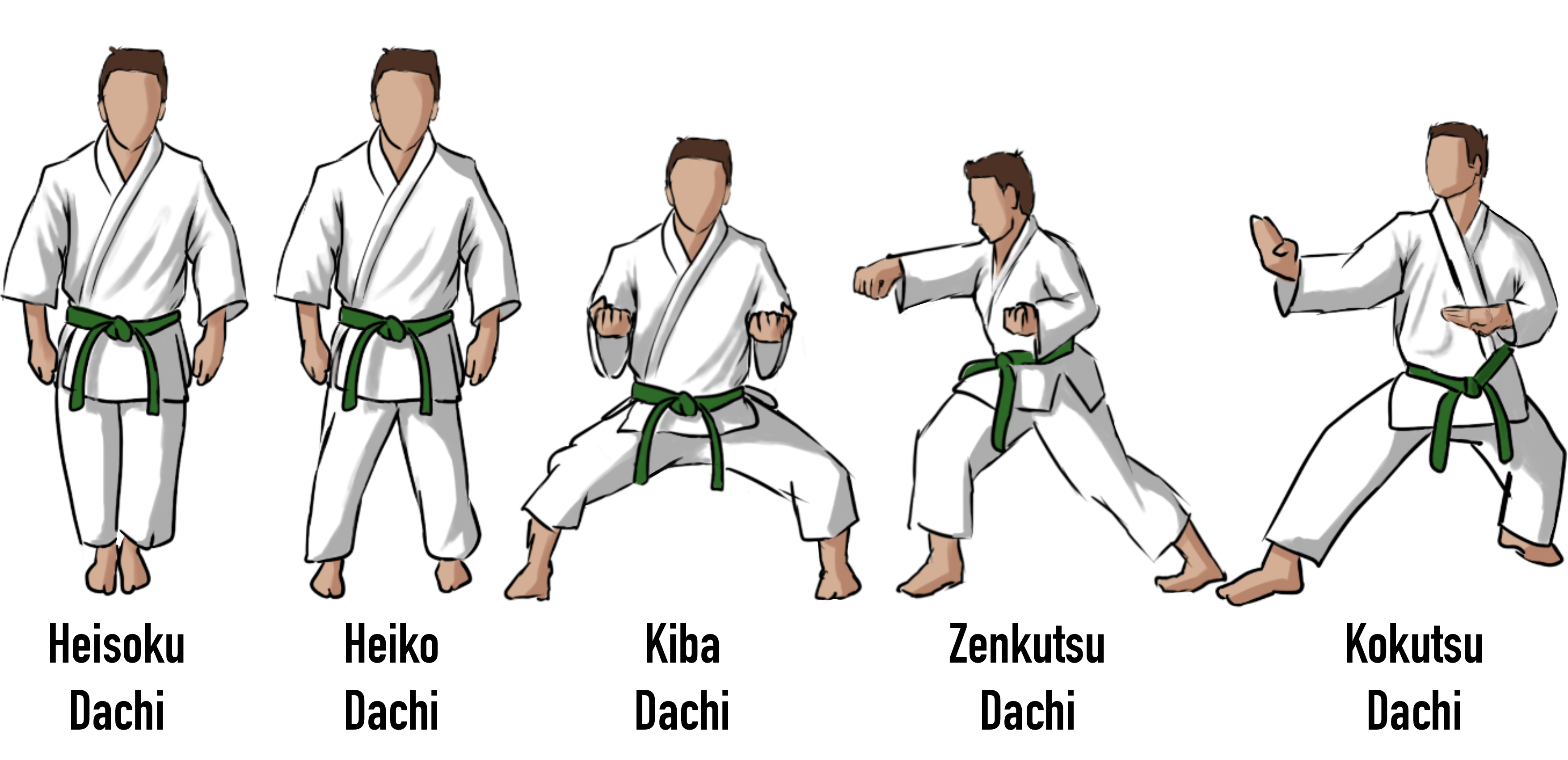 Die Grundstellungen illustriert